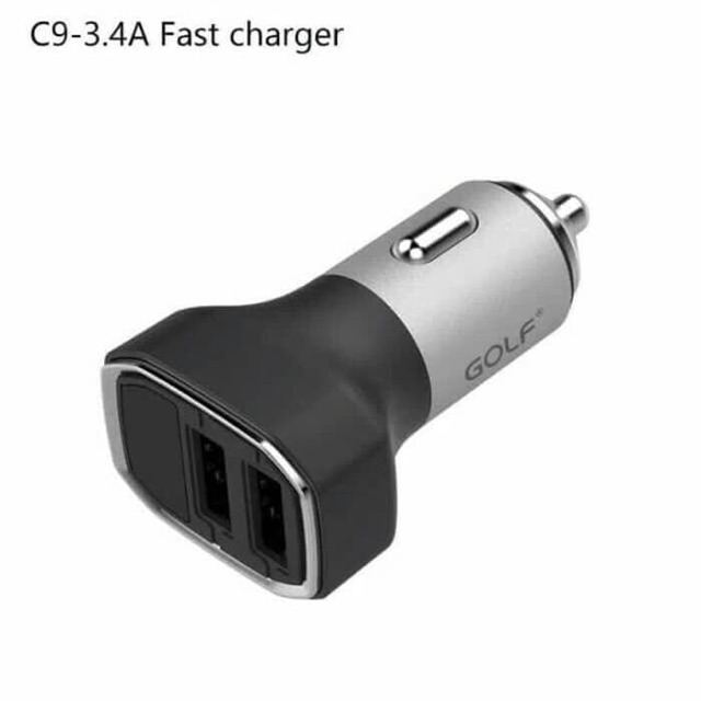 Car Charger Quick Golf With LED  Charger Mobil CHARGER MOBIL GOLF