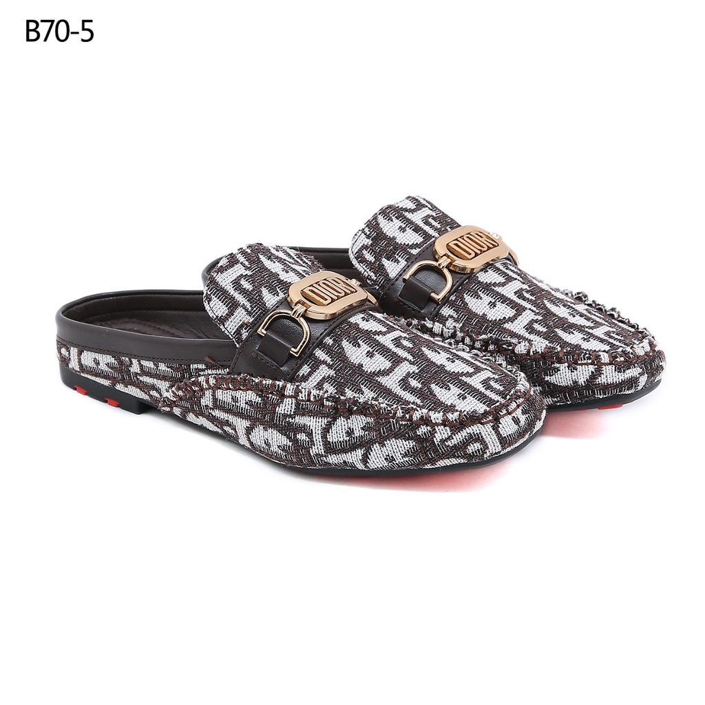 SHOES Canvas Flat Mules B70-5