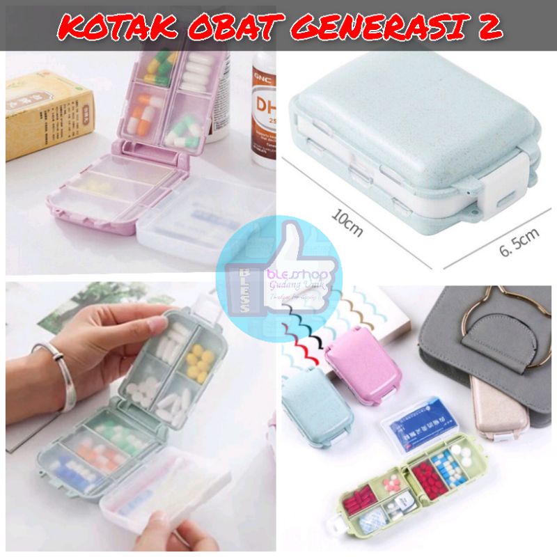 BLESSHOP Kotak Obat Kotak Sekat Box Penyimpanan Kotak Perhiasan