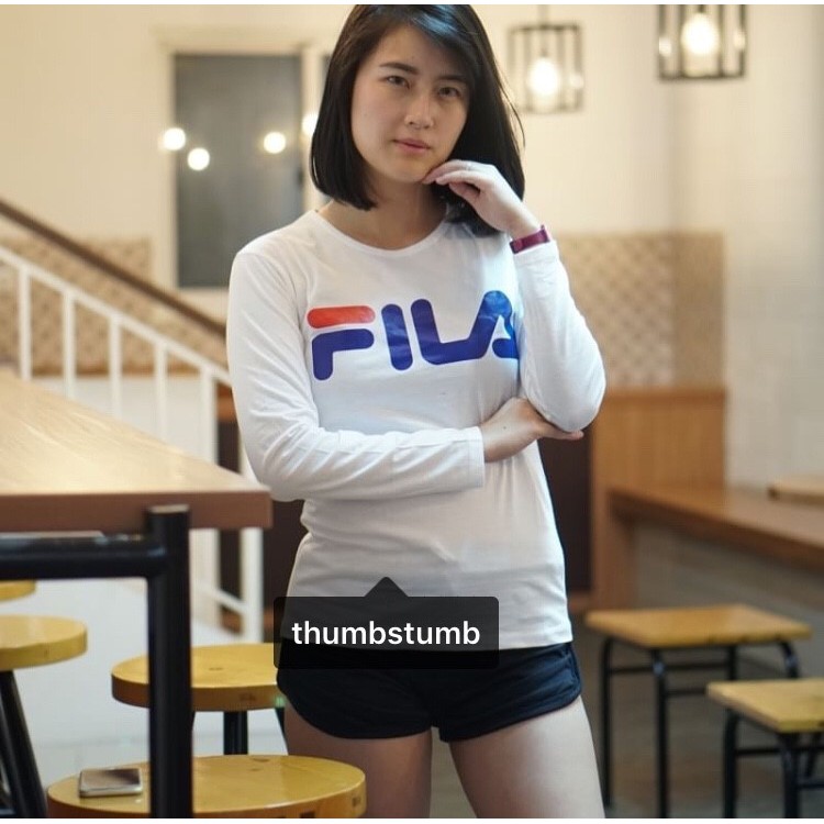 KAOS FILA LENGAN PANJANG MURAH / BAJU FILA LENGAN PANJANG / KAOS CEWEK LENGAN PANJANG MURAH