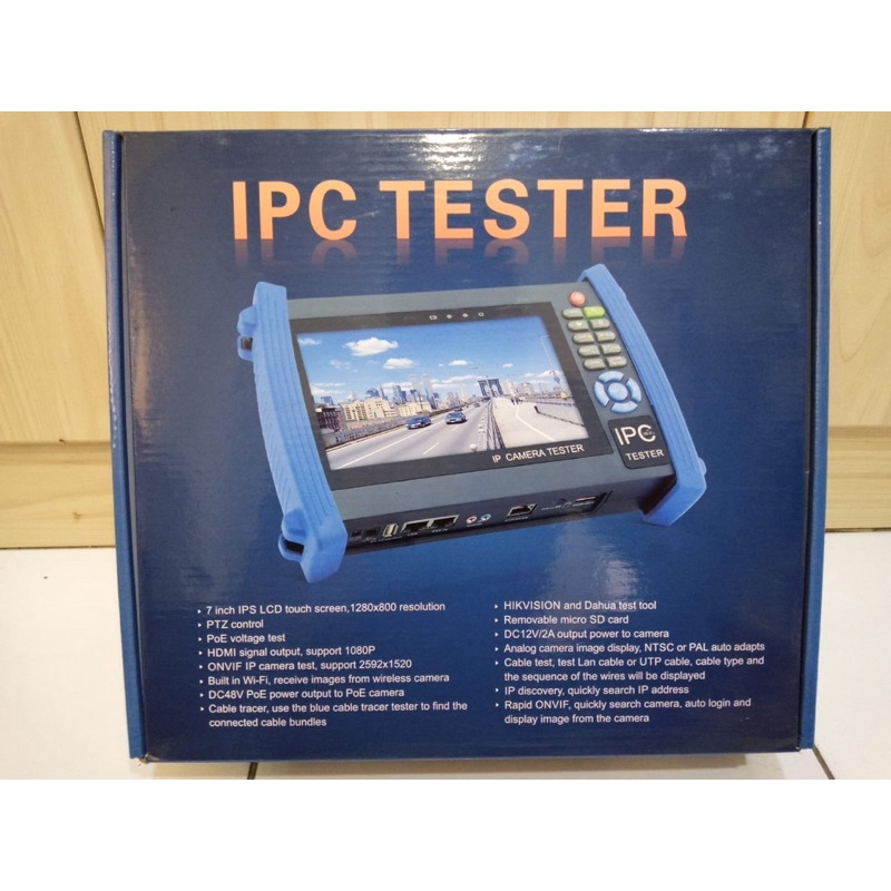 CCTV TESTER LCD 7” all in one  plus wifi plus cable tester 2mp JK8600