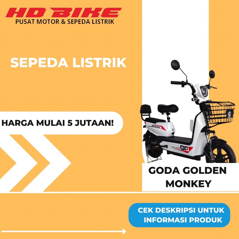 PROMO SEPEDA LISTRIK GODA MONKEY