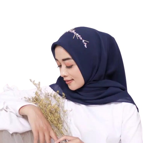 KERUDUNG SEGI EMPAT BELLA SQUARE PAYET/ JILBAB PAYET BELLA SQUARE BAHAN POLLYCOTTON/ HIJAB PAYET-7