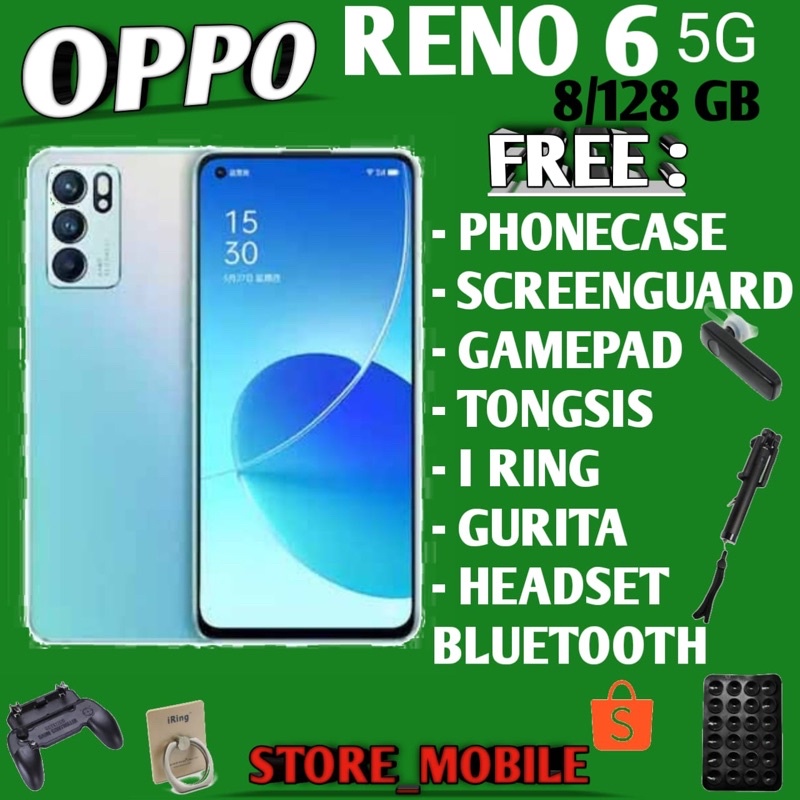 OPPO RENO 6 5G 8/128 RAM 8GB ROM 128GB GARANSI RESMI