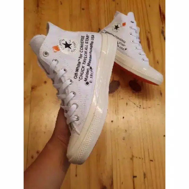 Sepatu Sneakers pria/wanita original 70s HIGH CREAM X Off White Premium Murah-Standard