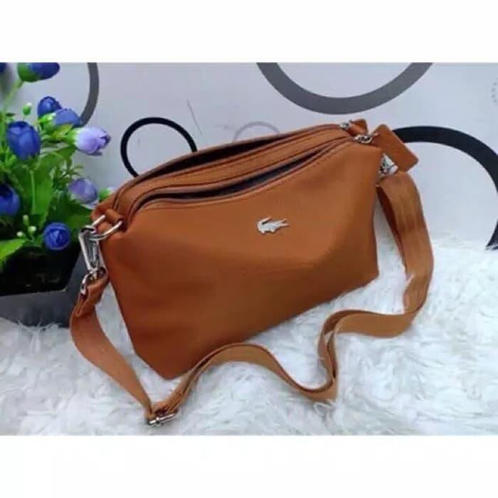 /tas-wanita/ tas slempang lacoste - Hitam