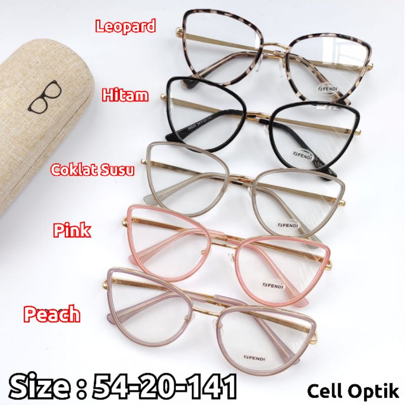 Terbaru Frame Kacamata Cat Eye Fendi 98525