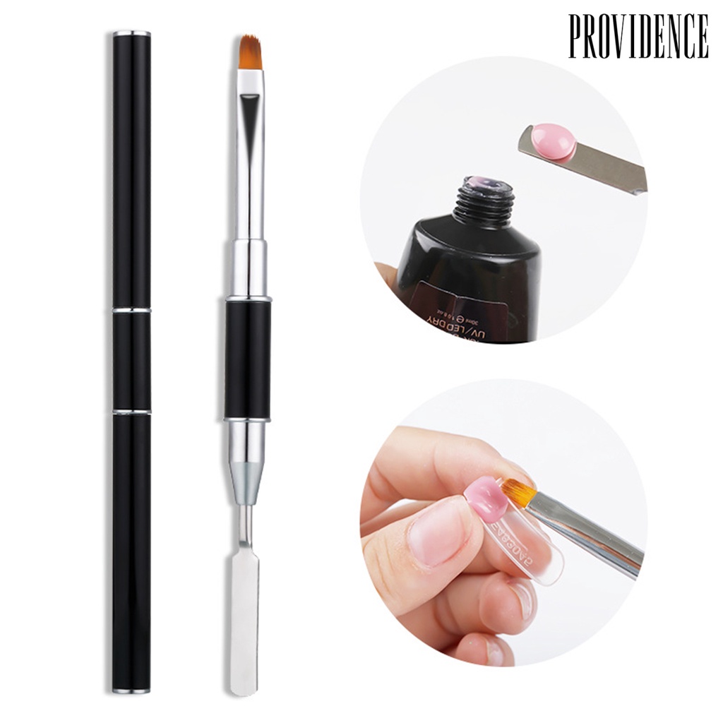 Providence Dual End Nail Pusher Brush Images Painting Soft Head Brush Extension Quick Building Painting Builder for Manicure