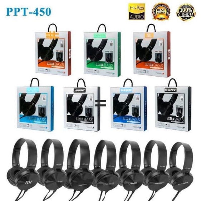 Headphone Bando Branded PPT (450) Super Bass