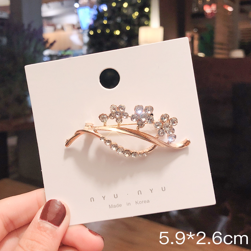 Pink Empress Lucu Korea Mutiara Bros Kepribadian Wanita High-end Korsase Pakaian Tetap Pin Aksesoris Hadiah-03#