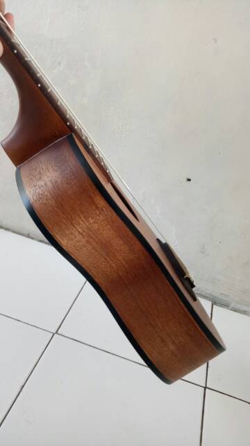 Gitar akustik cowboy gitar lele gitar mini senar 6 BONUS SOFTCASE CAPO DAN PICK