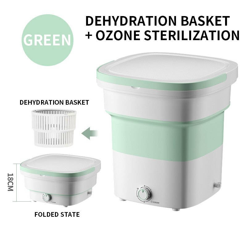 ELFYDO HL0356 Mesin Cuci Lipat Mini Portable Folding Washing Machine Kapasitas 2.8kg