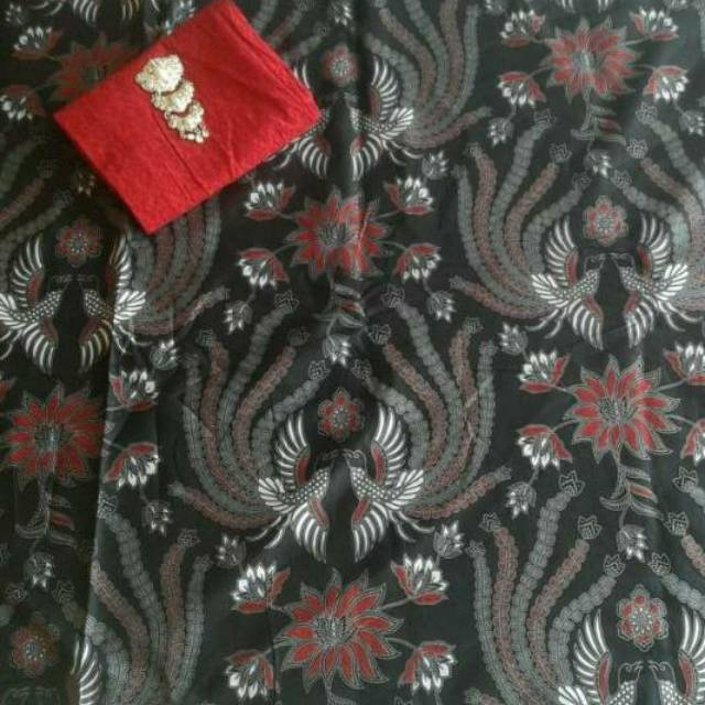 SBY KAIN BATIK MOTIF BURUNG SEPASANG DAN EMBOS / BATIK ASLI PEKALONGAN / BATIK ORI PEKALONGAN