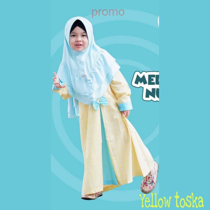 GAMIS ANAK TERBARU 6 7 8 9 10 TAHUN / BAJU MUSLIM ANAK PEREMPUAN MURAH - PINK