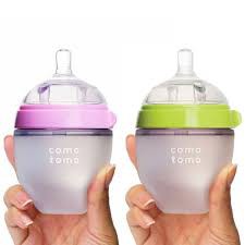 [ASLI] COMOTOMO Bottle 150ml Green &amp; Pink / Botol Susu Comotomo / botol susu bagus / botol susu premium