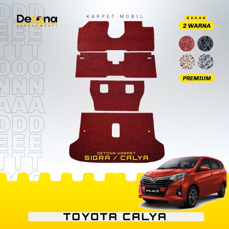 Karpet Mobil Mie PREMIUM TOYOTA CALYA 2016-2025 / Karpet Mie Mobil PREMIUM TOYOTA CALYA 2016-2025