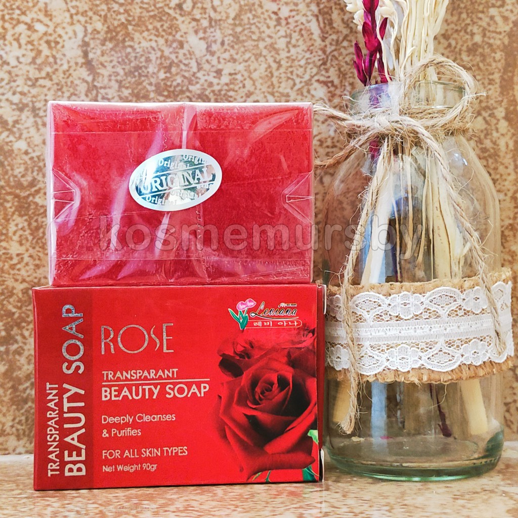 SABUN ROSE BPOM - Lightening Soap / Sabun Batang Rose Merah Leviana