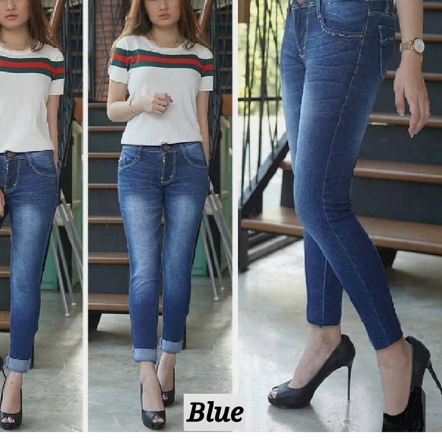 BIG SALE 27-30 celana jeans skinny wanita murah 【