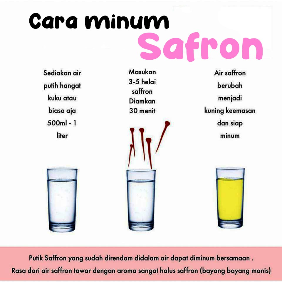 Saffron Safron Herat 1 Gram Super Negin Original Indonesia