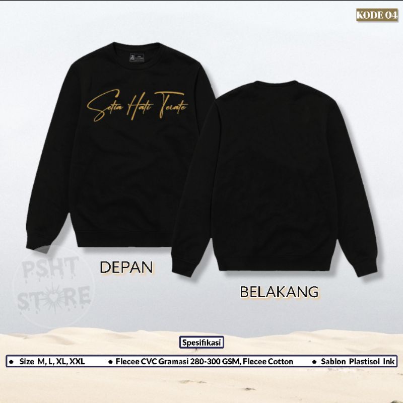 (KODE 04) Sweater Setia Hati Terate