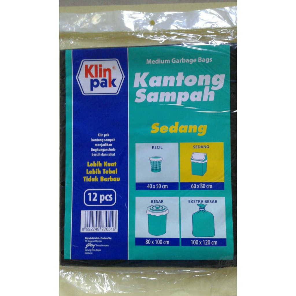 Jual Klinpak Kantong Sampah Sedang 60x80cm Shopee Indonesia 6354