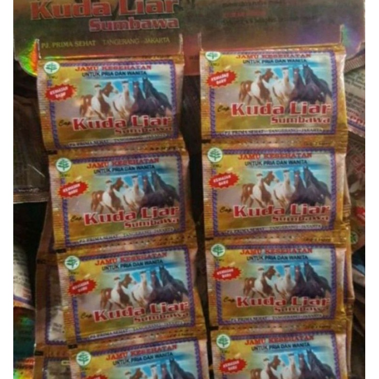 kuda liar sumbawa renceng kapsul asam urat pegal linu
