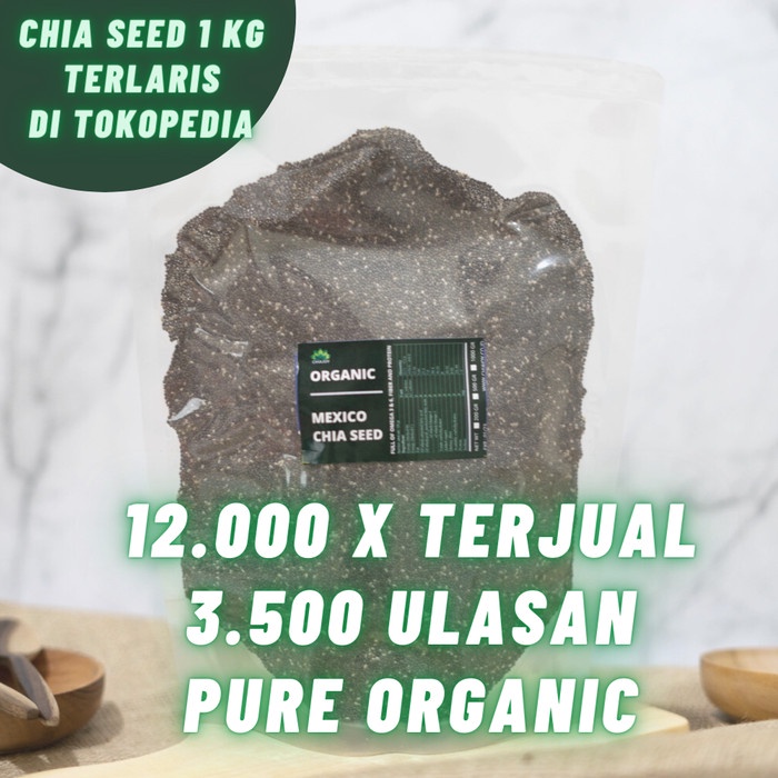 

q20w1q1qw Chia Seed Mexico Organik Chiajoy Untuk Diet 1 Kg - Chiaseed - Peru Dscscv