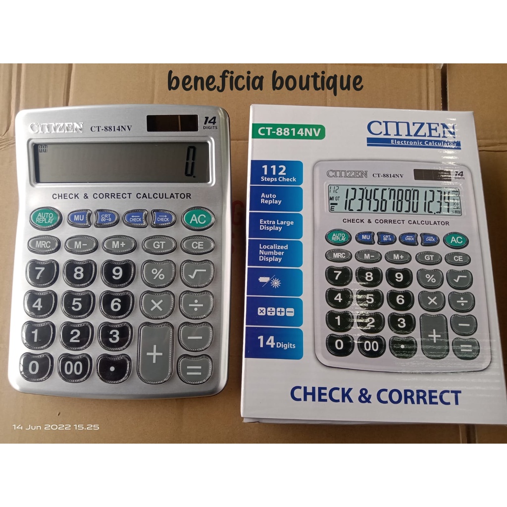 

KALKULATOR CITIZEN CT 8814NV 14 DIGIT