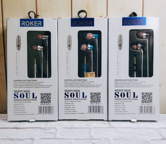 Roker Handsfree Heavy Bass Soul Metal RK31K