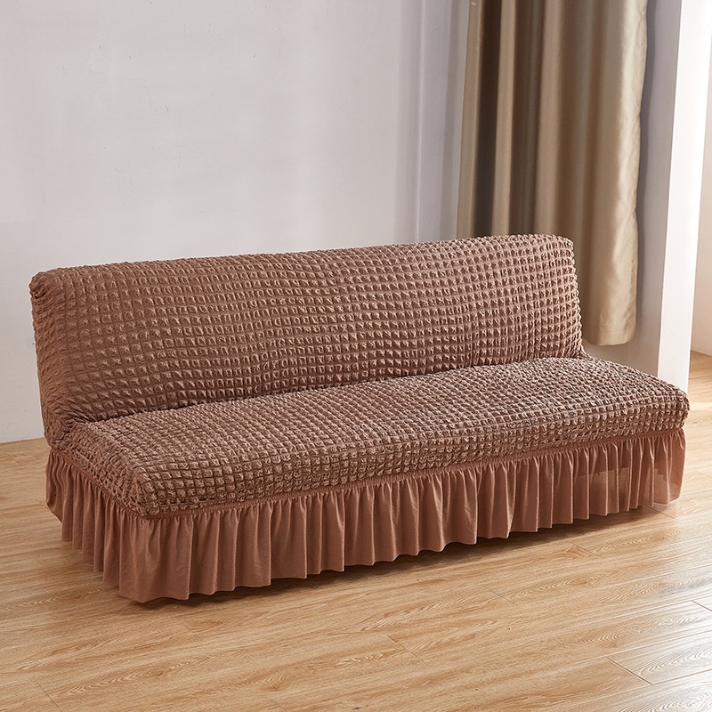Mi.more Sofa Bed Cover With Skirt With Satu Sarung Bantal M(160-190cm)/L(190-210cm) / Penutup Sarung Alas SofaBed Elastis Rend