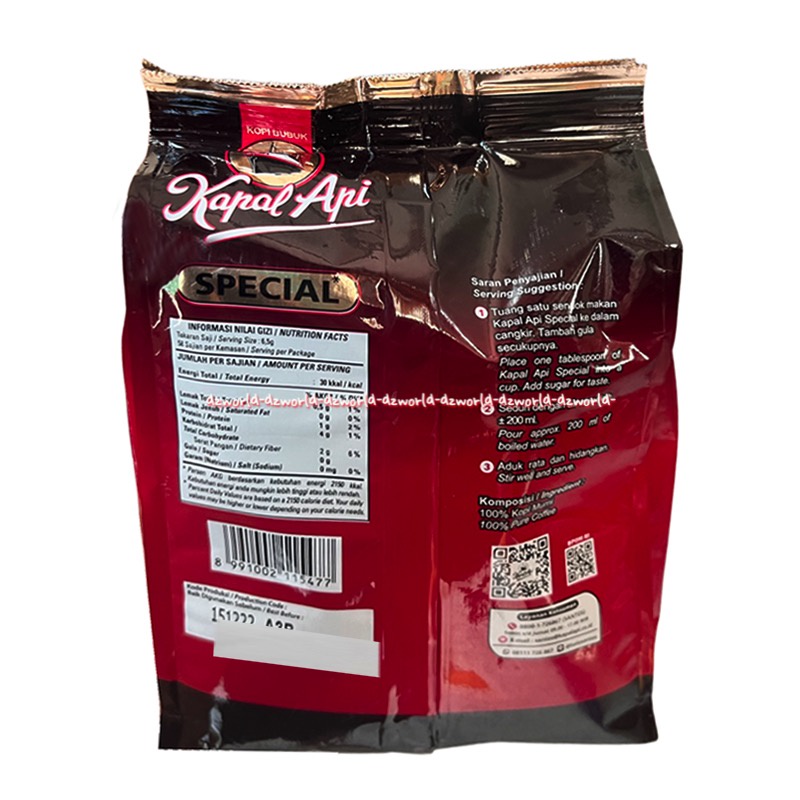 Kapal Api 380gr Kopi Bubuk Special Kopi Tanpa Gula Harum Dan Enak Kapalapi Coffee Ground Cofee