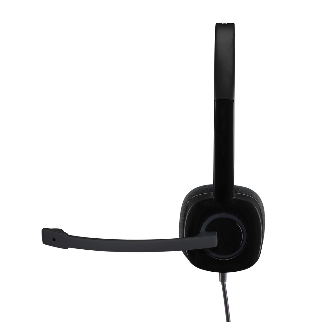 Logitech H151 Headset Stereo dengan Mikrofon Noise-Cancelling dan Single Jack 3.5 mm