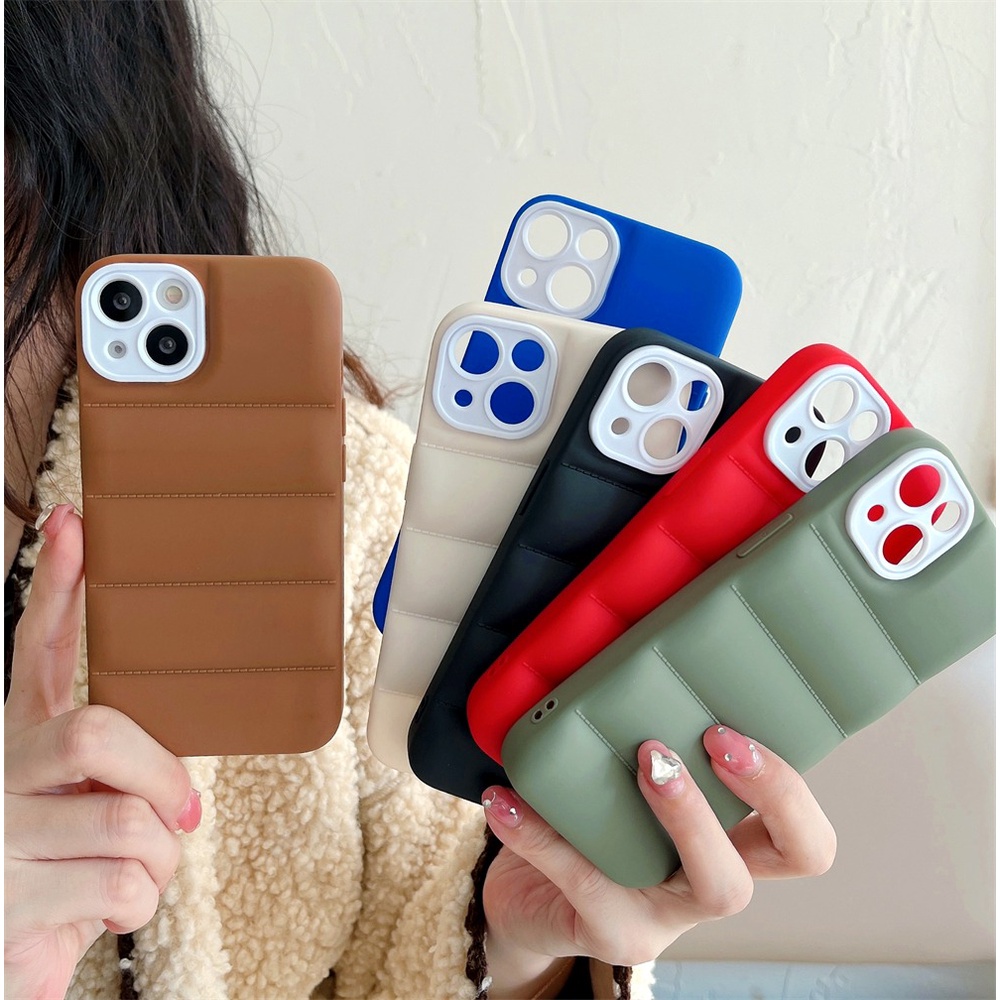 Case The Puff Bonttega Protector Camera Iphone For 13 12 11 Pro Max The Puffer Puffy Soft Case