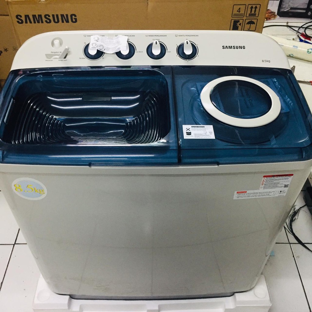 Mesin Cuci SAMSUNG 2 tabung 85H3210MB/SE ( 2 Tabung ) - 8,5KG khusus bdg