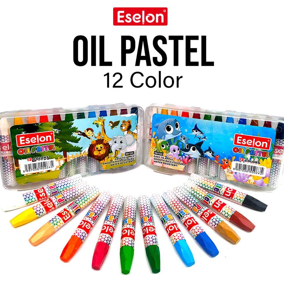 

READY Crayon / Oil Pastel / Crayon Eselon 12 colors ☃ 873