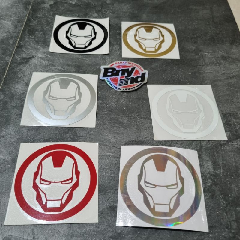 STICKER STIKER IRON MAN CUTTING