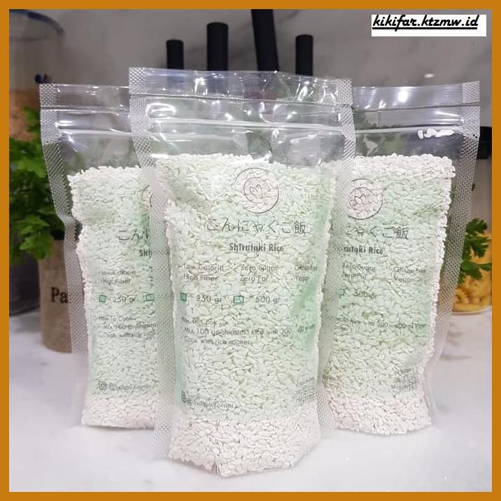 

ANEKA-BERAS- SHIRATAKI RICE / BERAS KONYAKU / NASI SHIRATAKI / NASI DIET -BERAS-SEHAT.