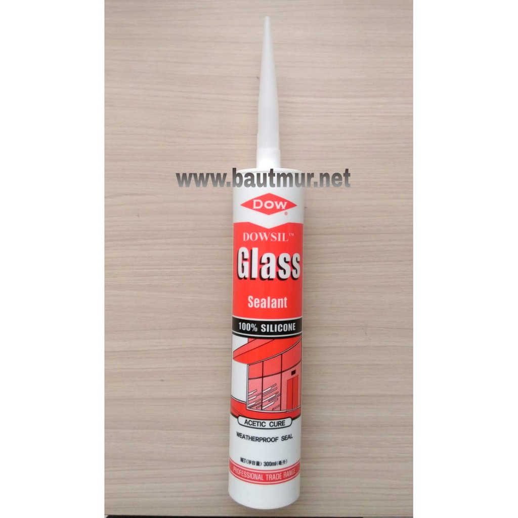 Lem Silikon Clear Asam Kaca Aquarium - Dowsil Dow Corning Bening 300 ml