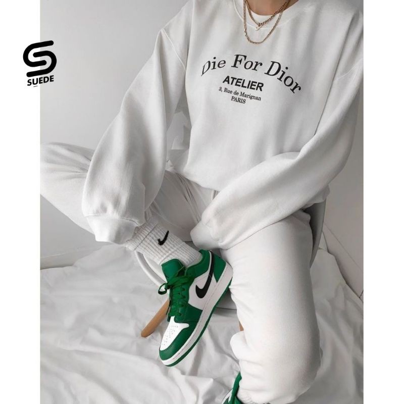 COD Sweater basic wanita terbaru - Sweater wanita terbaru-Crewneck wanita - Die for dior Sweater DFD