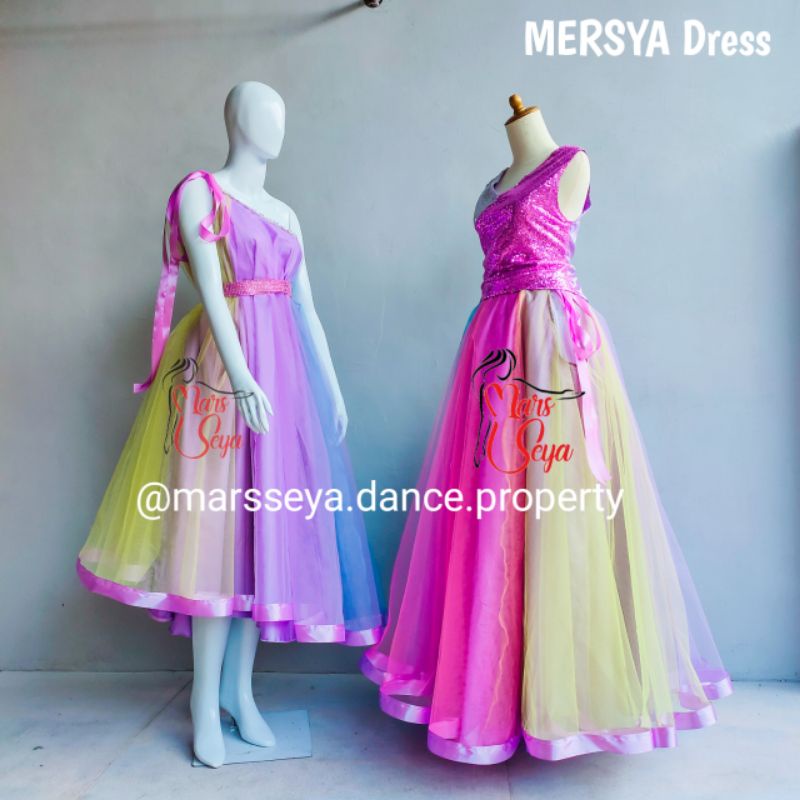 Dress Tari Tamborin Natal Gereja Mersya Pita