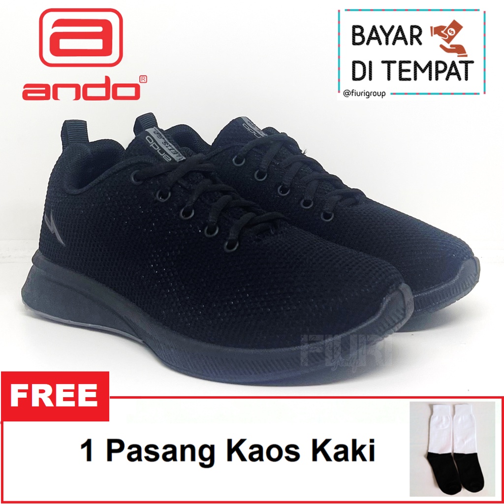 FIURI - ANDO ORIGINAL - BSC 32 33-40 FULL HITAM - SEPATU SNEAKERS SPORT KANVAS SOL KARET WANITA PRIA - SEPATU KETS TRENDY ANAK PEREMPUAN LAKI-LAKI - SEPATU OLAHRAGA LARI FITNES SENAM KERJA KULIAH SEKOLAH SD SMP SMA BERTALI CEWEK COWOK MURAH PROMO DISKON