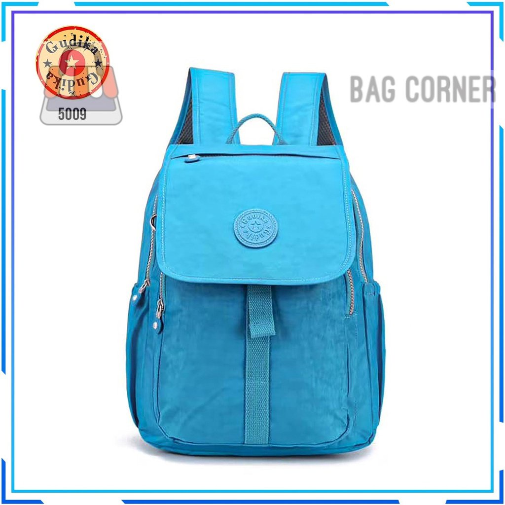 BagCorner - GUDIKA 5009 - Tas Ransel Laptop Wanita Kekinian Import Original Terbaru Bahan Nilon Wate