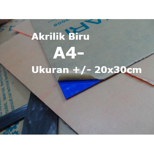 

Acrylic BIRU 2mm 20x30cm A4- Akrilik