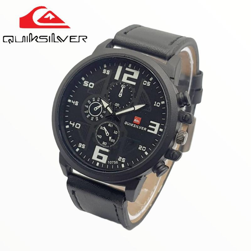 JAM TANGAN PRIA QUICKSILVER ANALOG KULIT SPOT