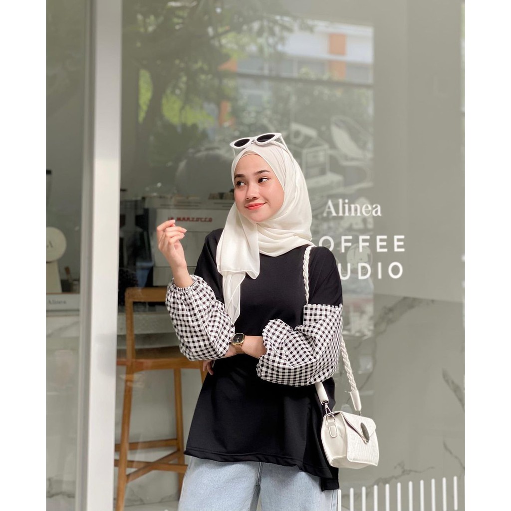 Anggi Blouse Atasan Top Remaja Muslim Wanita l Korean Style