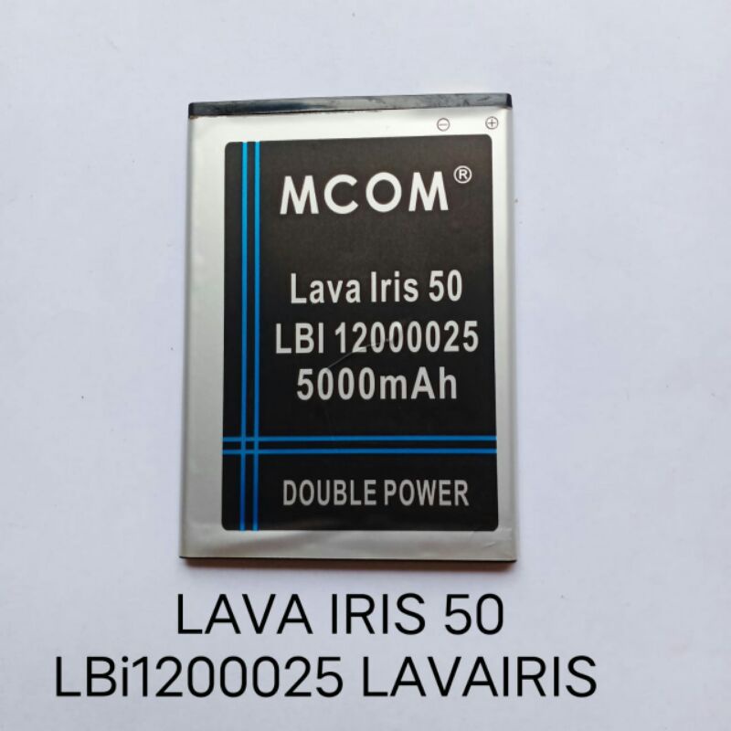 Baterai Lava iris 50 LBi12000025 lavairis double power battery baterei batre batere batrei batrai bateray