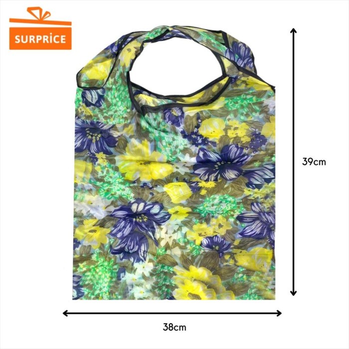 

NEW Tas Belanja Lipat Motif Kupu-Kupu / Shopping Bag - Mawar Kuning