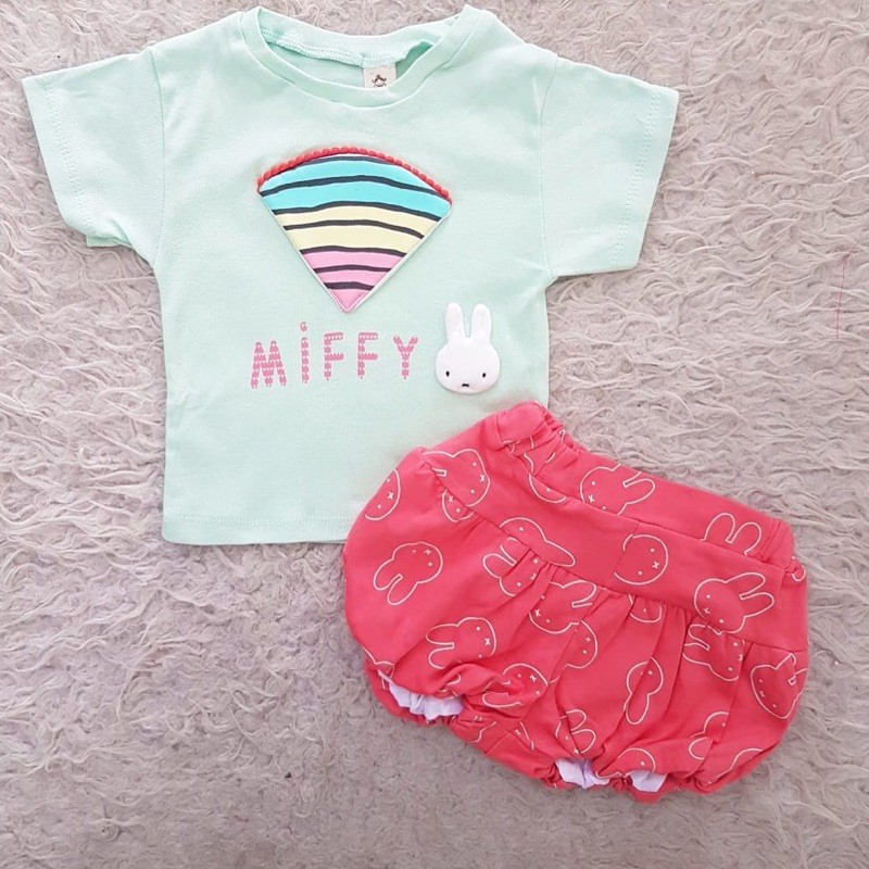 baju bayi miffy rainbow