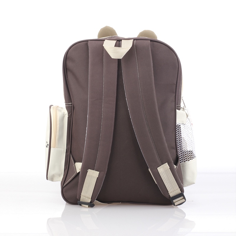 Tas Anak Perempuan Ransel Gendong Anak Sekolah Gambar Beruang CJ3 Cream Teddy Bear