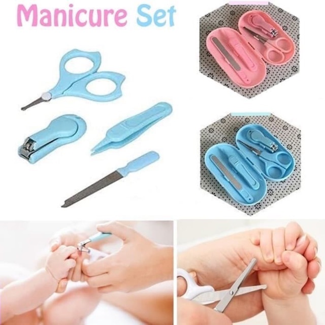 gunting kuku bayi 4 in 1 / baby nail clipper/ baby manicure set ok  good quality